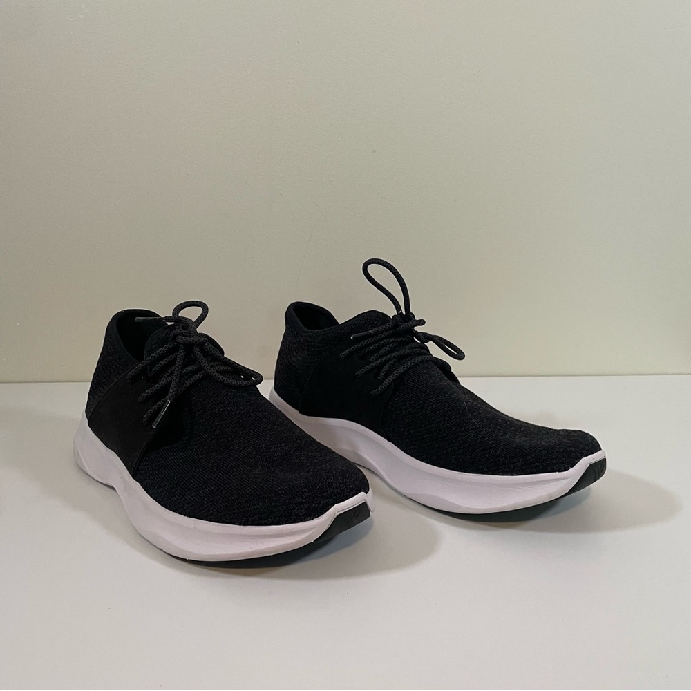 Vessi Black and White Athletic Shoes
